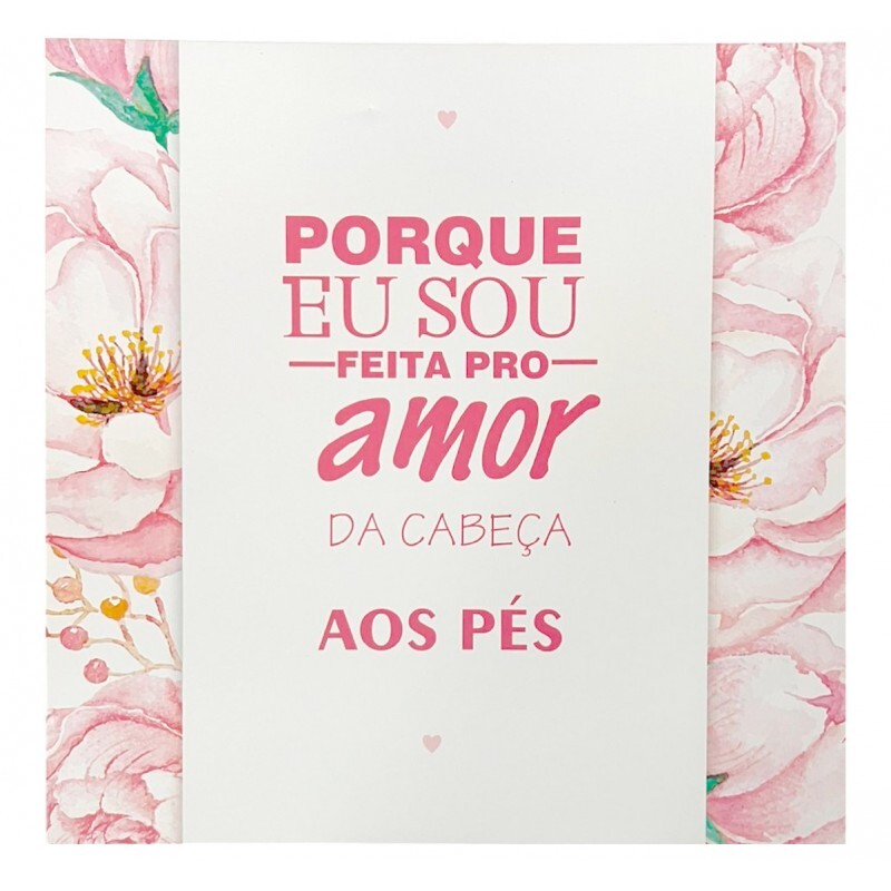 QUADRO PORQUE EU SOU FEITA AMOR 20X20CM # QQ1028