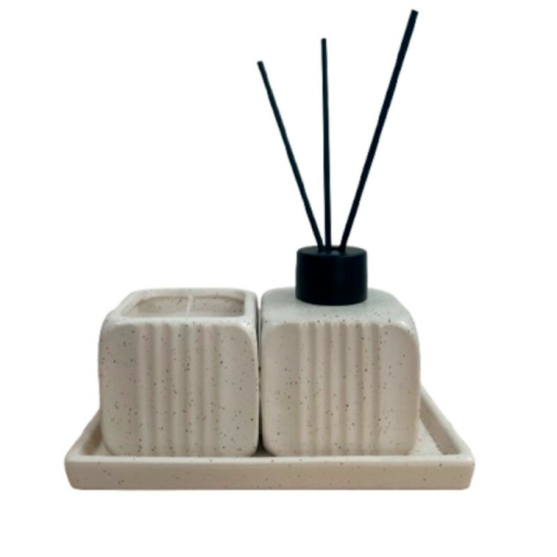 JG BANHEIRO SLATE CREME C/3PCS # 222575 JG BANHEIRO SLATE CREME C/3PCS # 222575