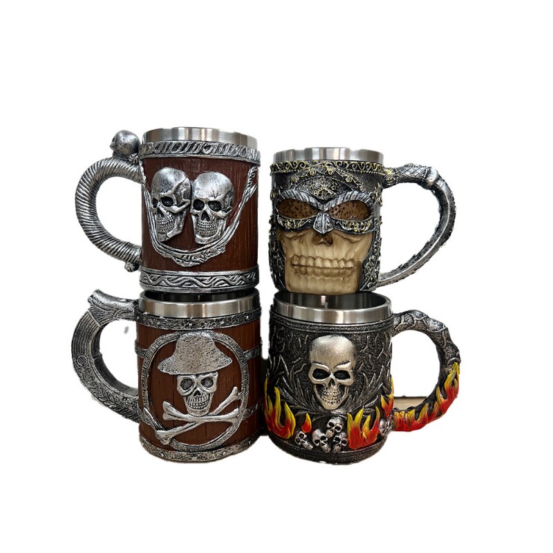 CANECA INOX MEDIEVAL CAVEIRA 400ML CZ-18 CANECA INOX MEDIEVAL CAVEIRA 400ML CZ-18