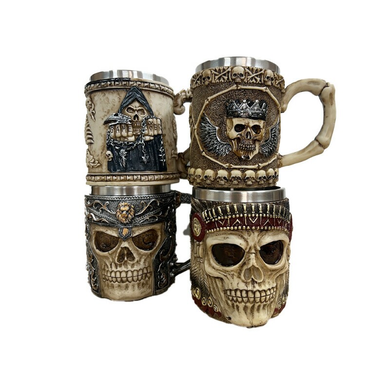 CANECA INOX MEDIEVAL CAVEIRA 400ML CZ-61 CANECA INOX MEDIEVAL CAVEIRA 400ML CZ-61