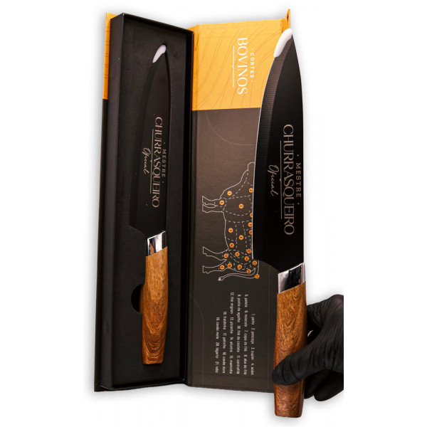 FACA MESTRE CHURRASQUEIRO STELL 31.3X4CM # 14451 FACA MESTRE CHURRASQUEIRO STELL 31.3X4CM # 14451