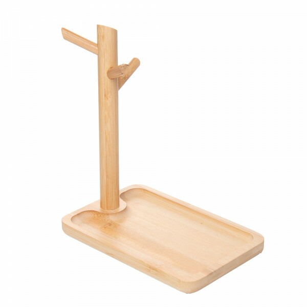 SUPORTE C/BANDEJA BAMBU 18X12X21CM # 221778 SUPORTE C/BANDEJA BAMBU 18X12X21CM # 221778