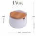 SALEIRO C/COLHER BRANCO 10X9.5CM # 2441