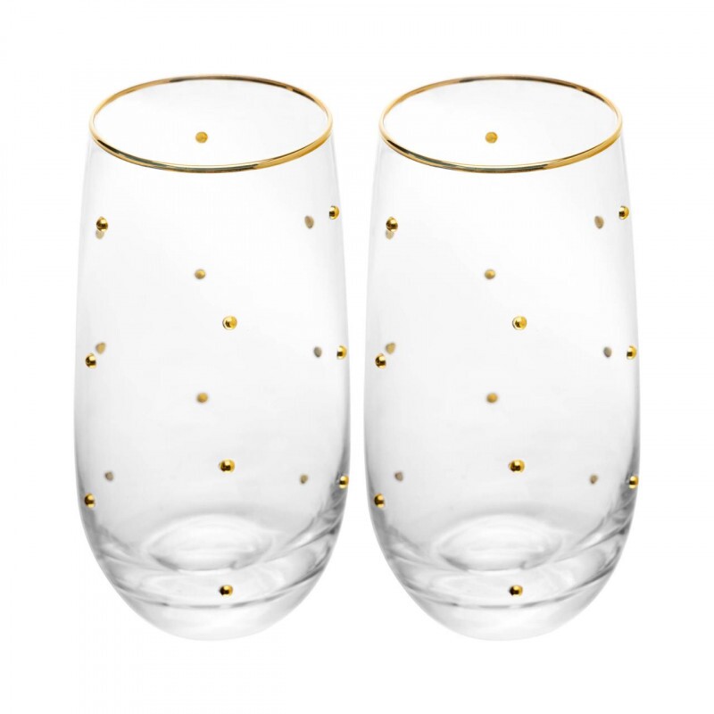 JG COPOS BALLS FIO DE OURO C/2PCS 300ML # 21059 JG COPOS BALLS FIO DE OURO C/2PCS 300ML # 21059