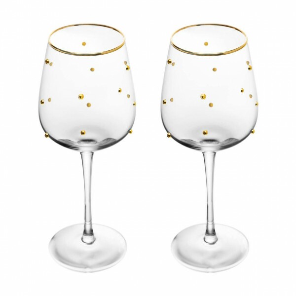 JG TACA P/VINHO BALLS FIO DE OURO C/2 350ML #21060 JG TACA P/VINHO BALLS FIO DE OURO C/2 350ML #21060