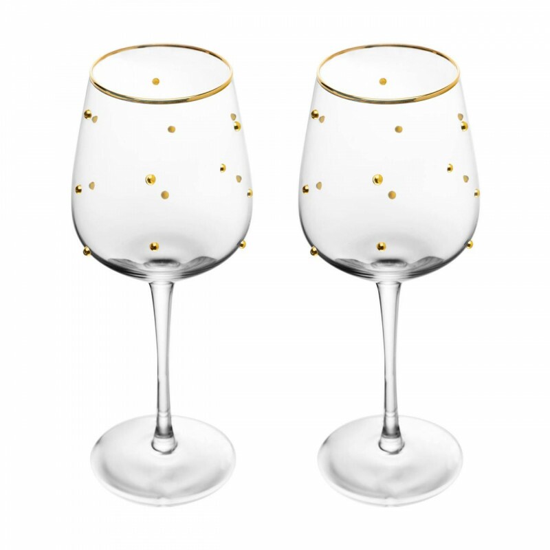 JG TACA P/VINHO BALLS FIO DE OURO C/2 350ML #21060 JG TACA P/VINHO BALLS FIO DE OURO C/2 350ML #21060