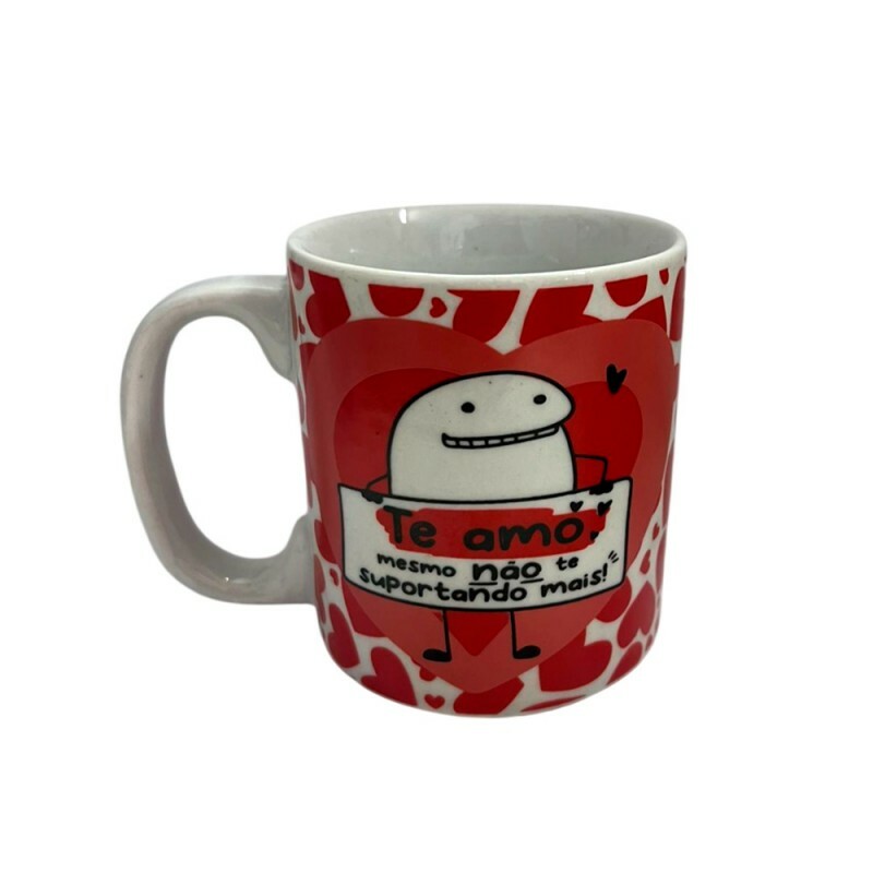 CANECA FLORK FAIXA TE AMO 300ML # 002...