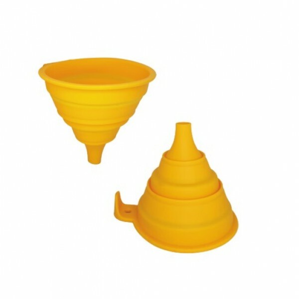 FUNIL RETRATIL SILICONE LARANJA # F316161-1