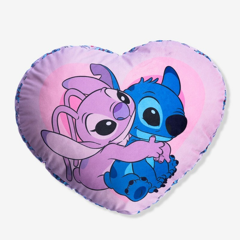 ALMOFADA CORACAO STITCH MINHA METADE # 10065229