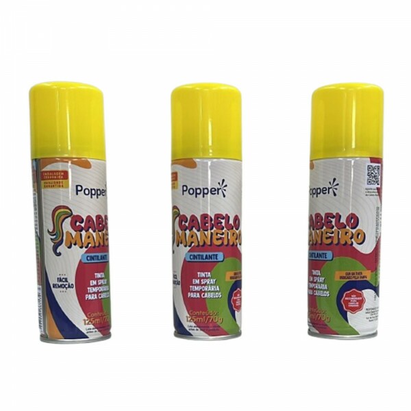 TINTA SPRAY CABELO AMARELA 125ML # C9418-Y70