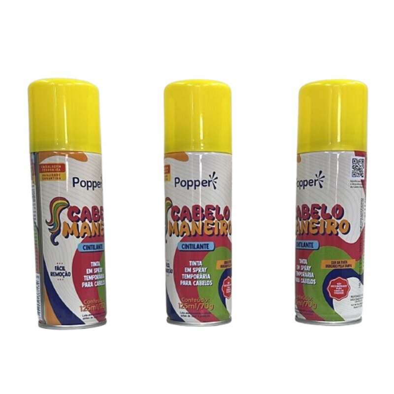 TINTA SPRAY CABELO AMARELA 125ML # C9418-Y70 TINTA SPRAY CABELO AMARELA 125ML # C9418-Y70