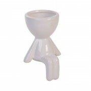 CACHEPOT BOB BRANCO 13X9CM # HD80732 CACHEPOT BOB BRANCO 13X9CM # HD80732