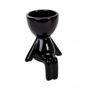 CACHEPOT BOB PRETO 13X9CM # HD80732 CACHEPOT BOB PRETO 13X9CM # HD80732