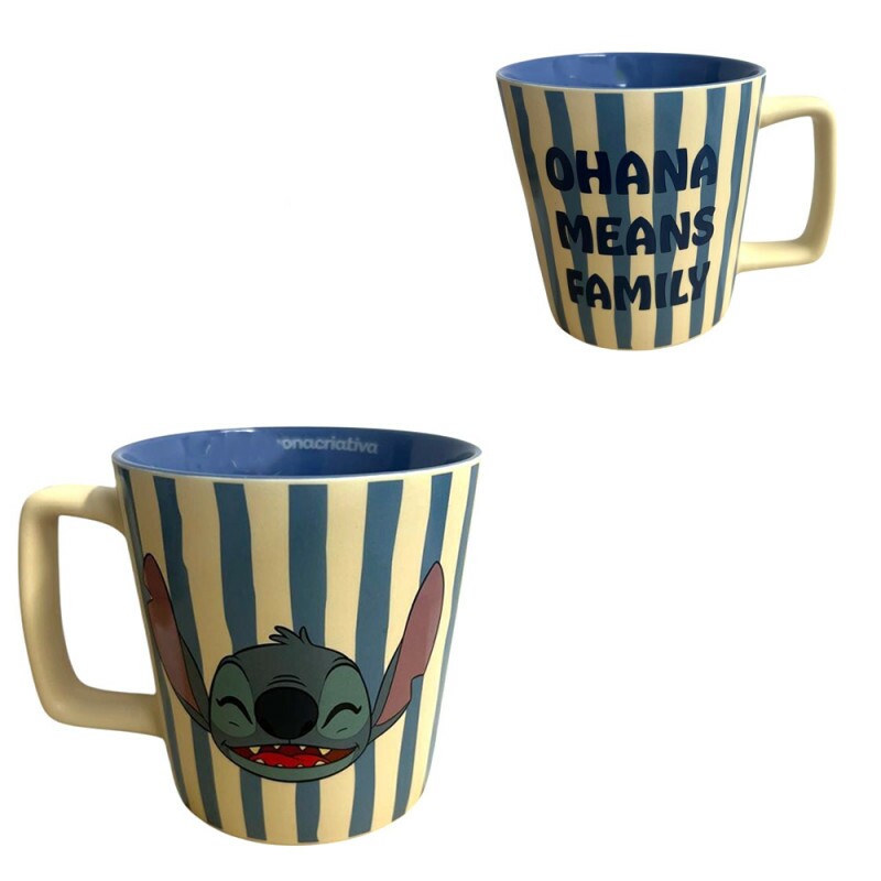 CANECA BUCK STITCH LISTRADO 400ML # 10026493
