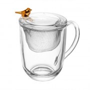 CANECA CRISTAL GOLDEN BIRD C/FILTRO 350ML # 21224 CANECA CRISTAL GOLDEN BIRD C/FILTRO 350ML # 21224