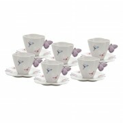 JG XICARA CHA BORBOLETAS C/6PCS 200ML # 17989 JG XICARA CHA BORBOLETAS C/6PCS 200ML # 17989