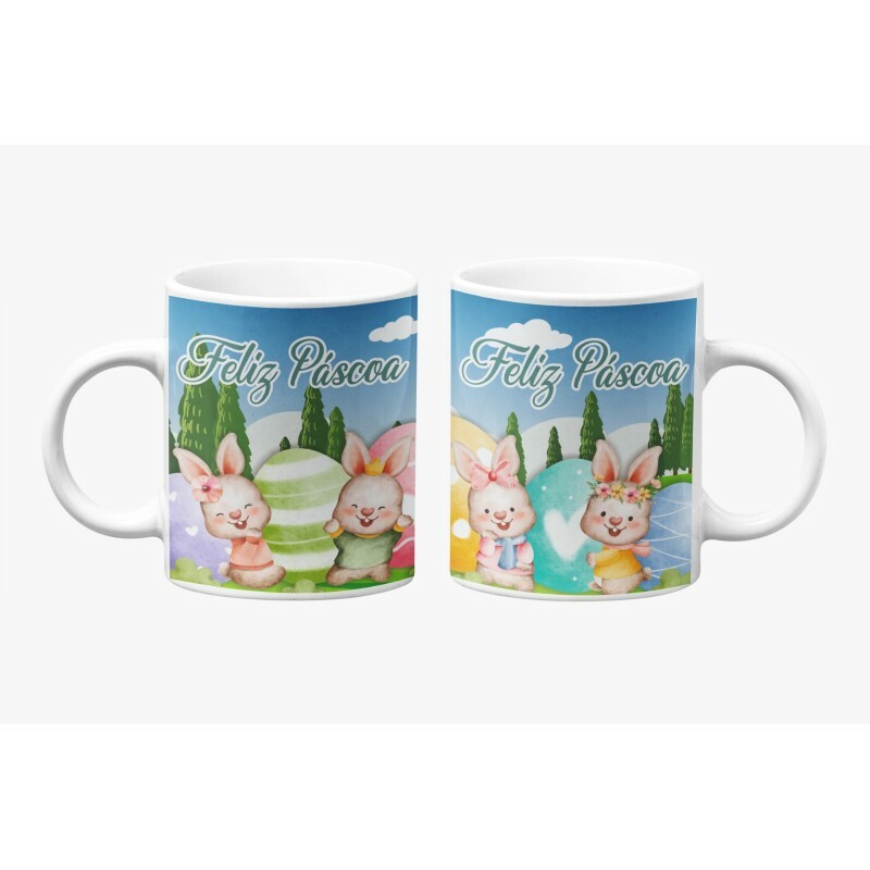 CANECA FELIZ PASCOA 325ML #CN0600@