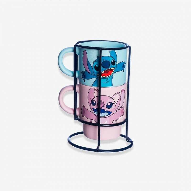 KIT CANECA EMPILHAVEL STITCH NAMORADOS # 10025653