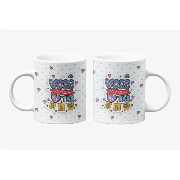 CANECA NAMORADO VOCE ME FAZ TAO BEM 325ML#CN0805..