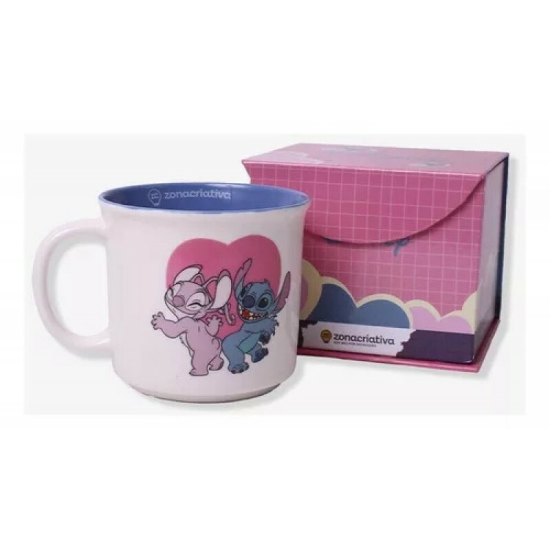CANECA TOM STITCH ANGEL NAMORADOS 350ML # 10026385