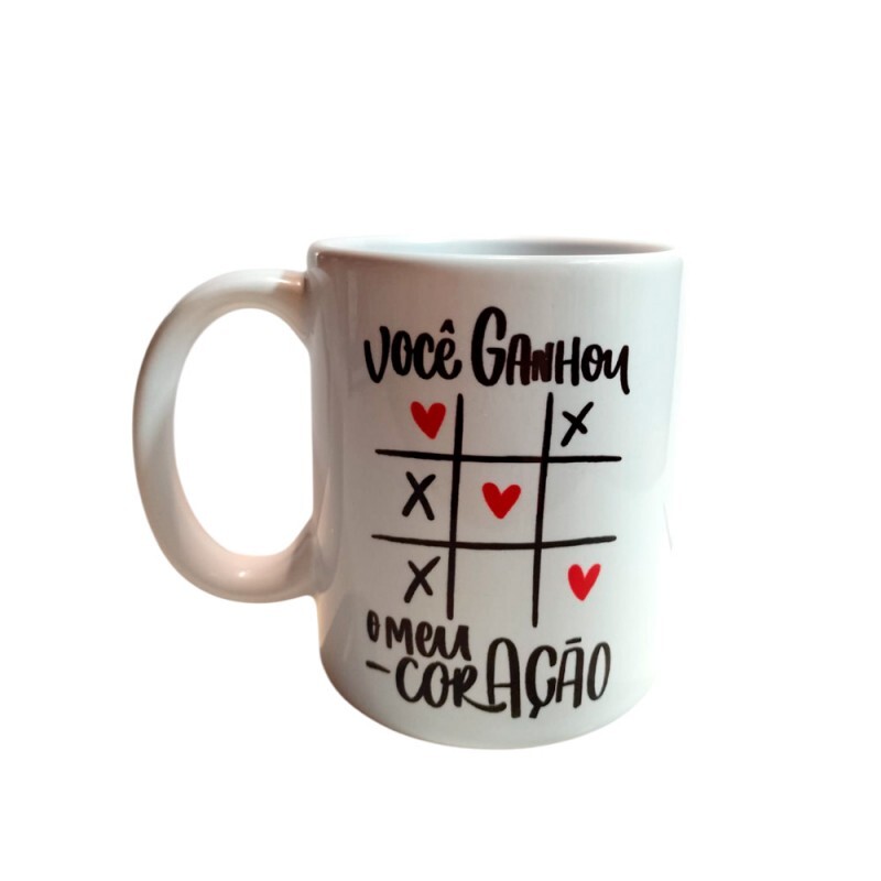 CANECA VOCE GANHOU MEU CORACAO 325ML # CN2517