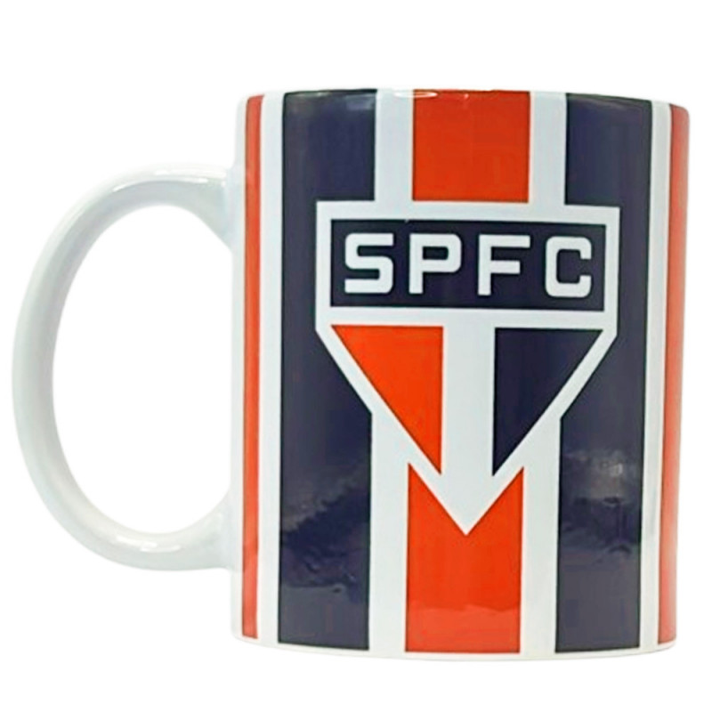 CANECA SAO PAULO TRICOLOR 300ML # SP002 CAN