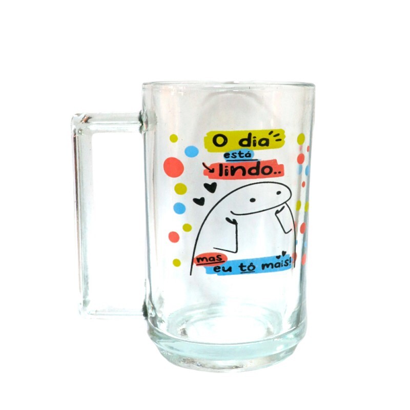 CANECA CHOP FLORK DIA LINDO 335ML # H203...