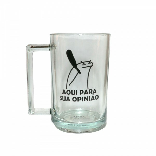 CANECA CHOP FLORK SUA OPINIAO  335ML # H203...