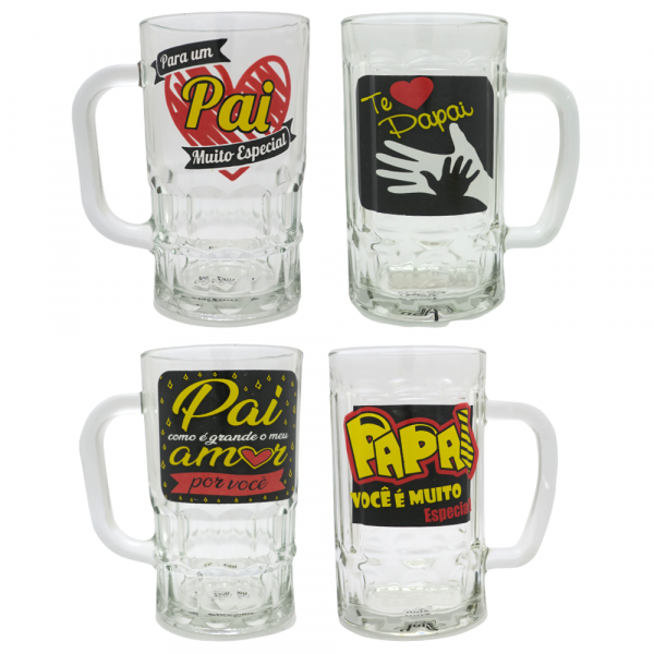 CANECA CHOPP PAI SORTIDAS 335ML # 658754/854954959