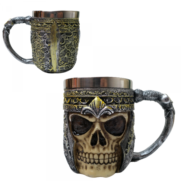 CANECA CAVEIRA MEDIEVAL B # CZ-01