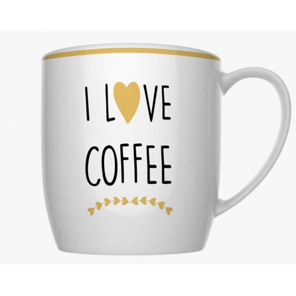 CANECA  I LOVE COFEE 360ML # CND5009