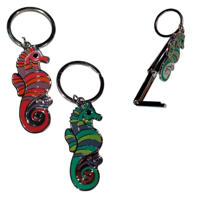 CHAVEIRO PORTA BOLSA CAVALO MARINHO #PB010@