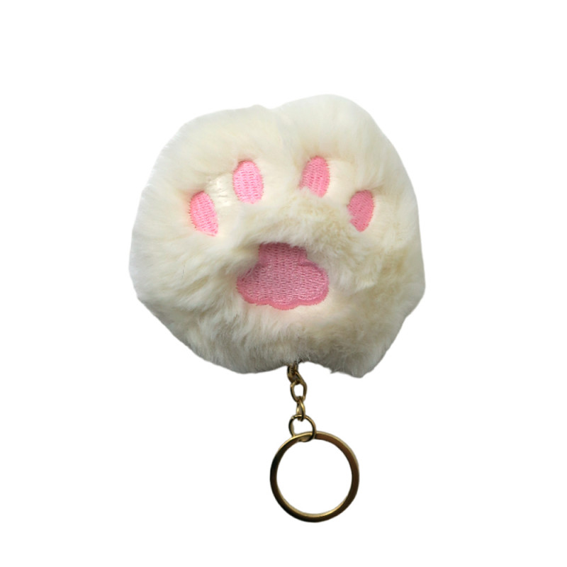 CHAVEIRO FLUFFY PATINHA BRANCO 8.5CM #CHP08