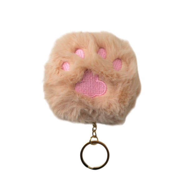 CHAVEIRO FLUFFY PATINHA BEGE 8.5CM #CHP08