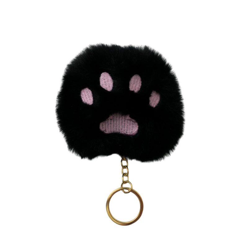CHAVEIRO FLUFFY PATINHA PRETO 8.5CM #CHP08