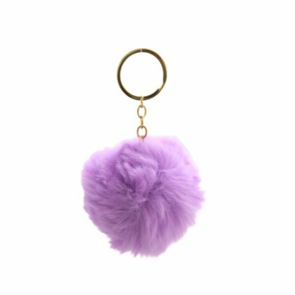 CHAVEIRO POMPOM LILAS 8CM # CHP03