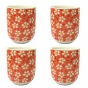 JOGO COPO FLORES ROSA C/4PCS # CN30A