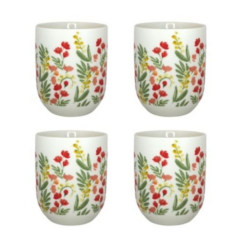 KIT COPO FLORES C/4 PCS # CN0001