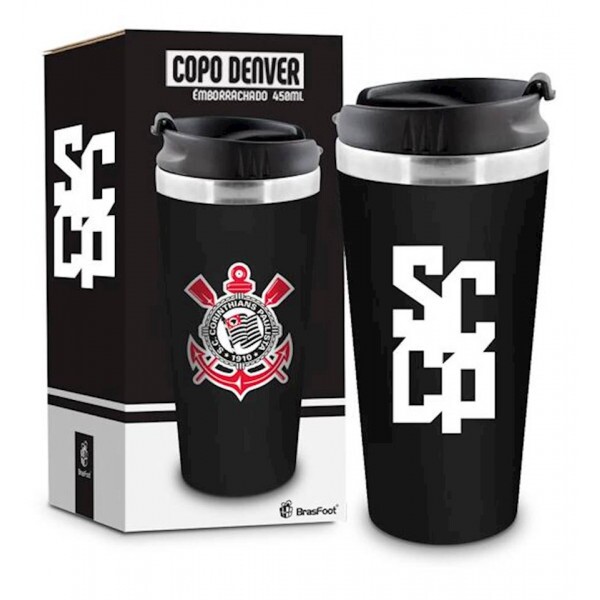 COPO DENVER EMBORRACHADO CORINTHIANS 450ML # 13208 COPO DENVER EMBORRACHADO CORINTHIANS 450ML # 13208