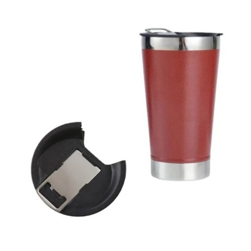 COPO TERMICO HOT VERMELHO 473ML # DF-GR6043/18-8..