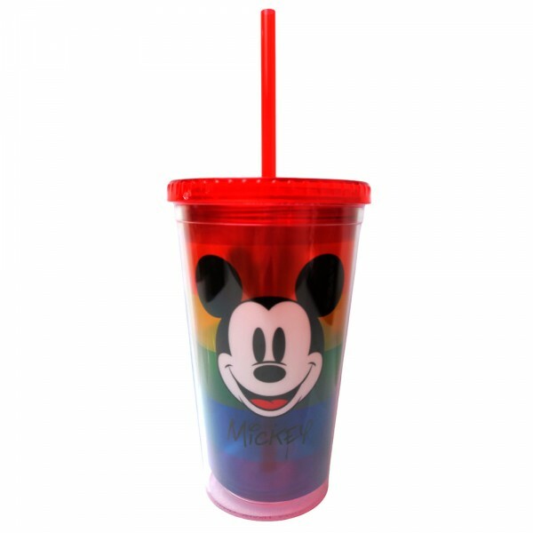 COPO C/CANUDO MICKEY LOVE 450ML # DQH046-MK7