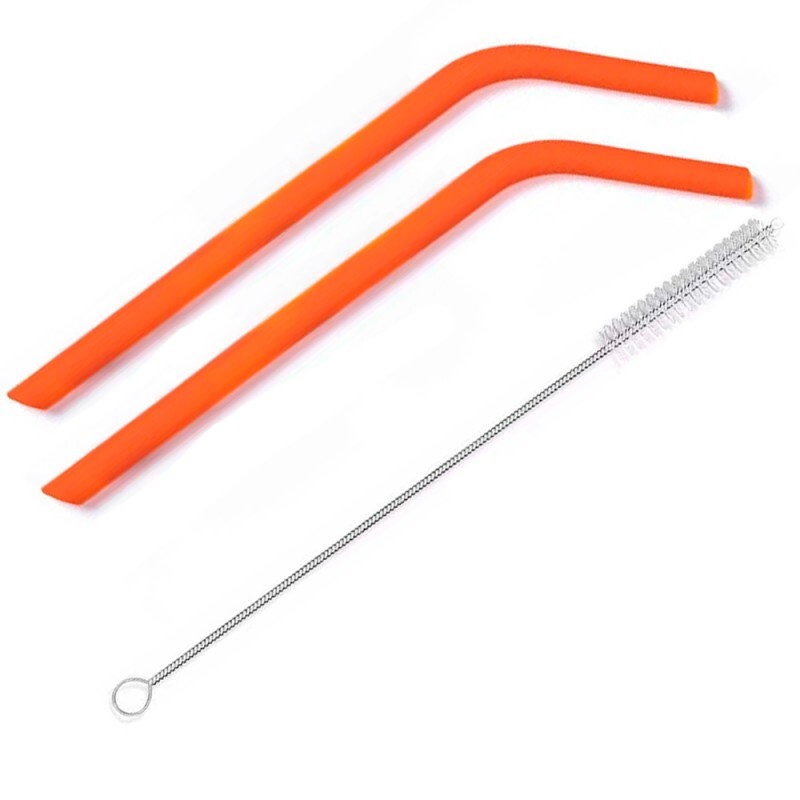 KIT CANUDO SILICONE C/3PCS LARANJA # D6921-LJ