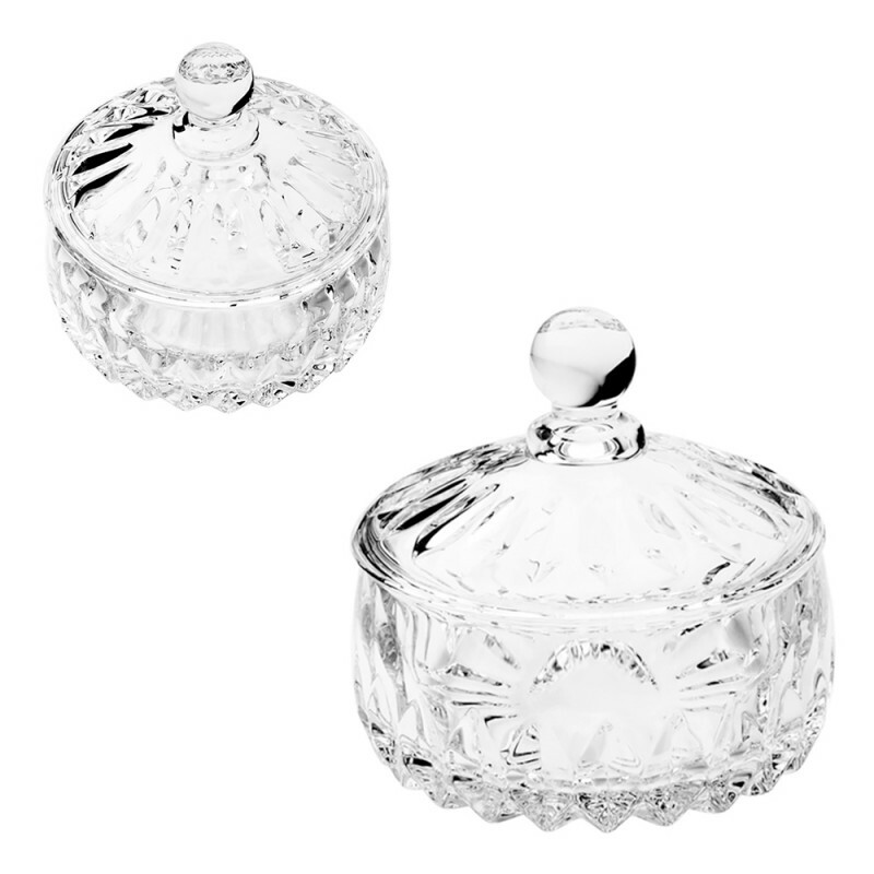 POTICHE CRISTAL LOUISE 14X14CM # 35199