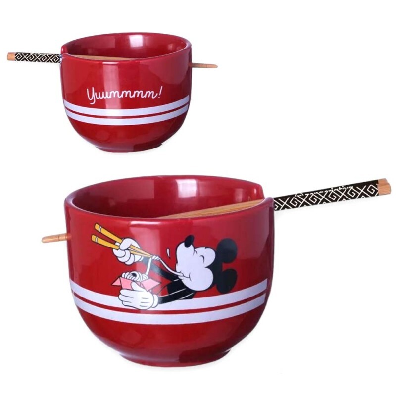 BOWL C/HASHI MICKEY MOUSE 500ML # 10025567