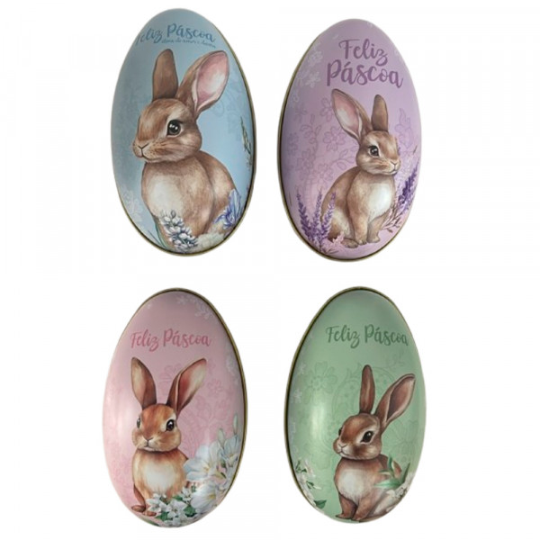 PORTA CHOCOLATE OVO PASCOA METAL # PAS0116