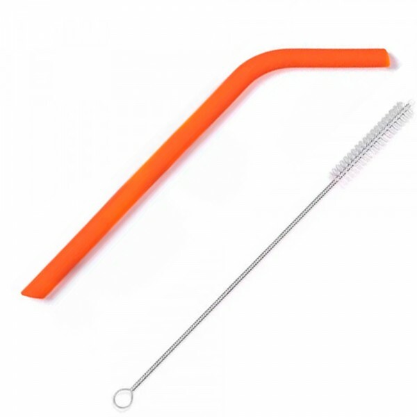 CANUDO SILICONE C/ ESCOVA LARANJA # D6922-LJ**