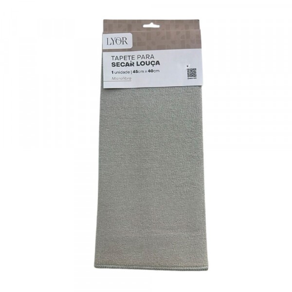TAPETE P/SECAR LOUCA CINZA 45X40CM # 222131