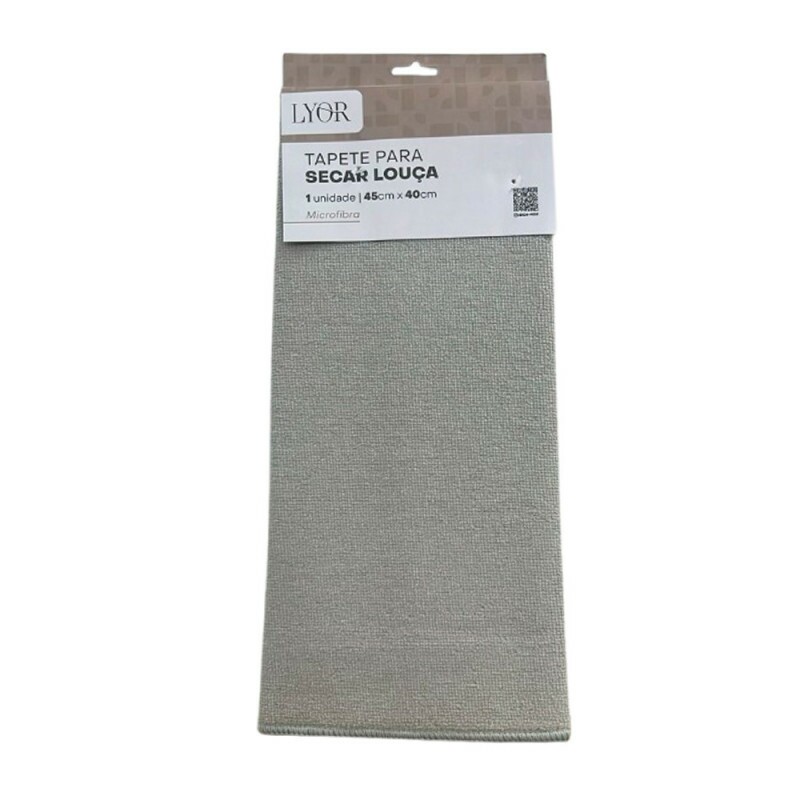 TAPETE P/SECAR LOUCA CINZA 45X40CM # 222131