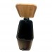 LIXEIRA PRETA C/PEDAL E TAMPA BAMBU 5L # 220222 LIXEIRA PRETA C/PEDAL E TAMPA BAMBU 5L # 220222
