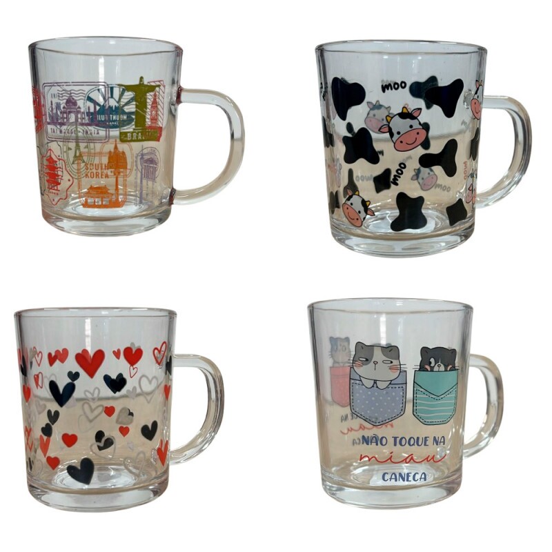 CANECA ESTAMPADA 250ML # 7388